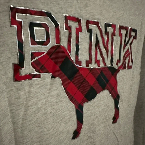 Victoria’s Secret Pink Pocket Plaid T-shirt - Picture 5 of 5